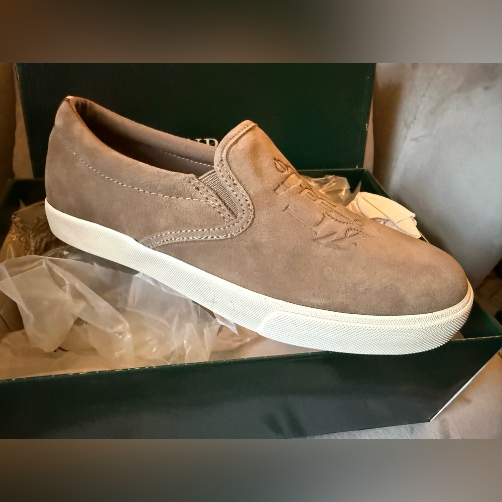 Suede Slip-On Casual Sneaker - Taupe
